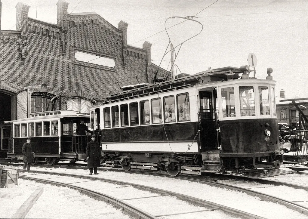 Запуск первого пермского электрического трамвая. 1929 г. / The launch of Perm's first electric tram. 1929