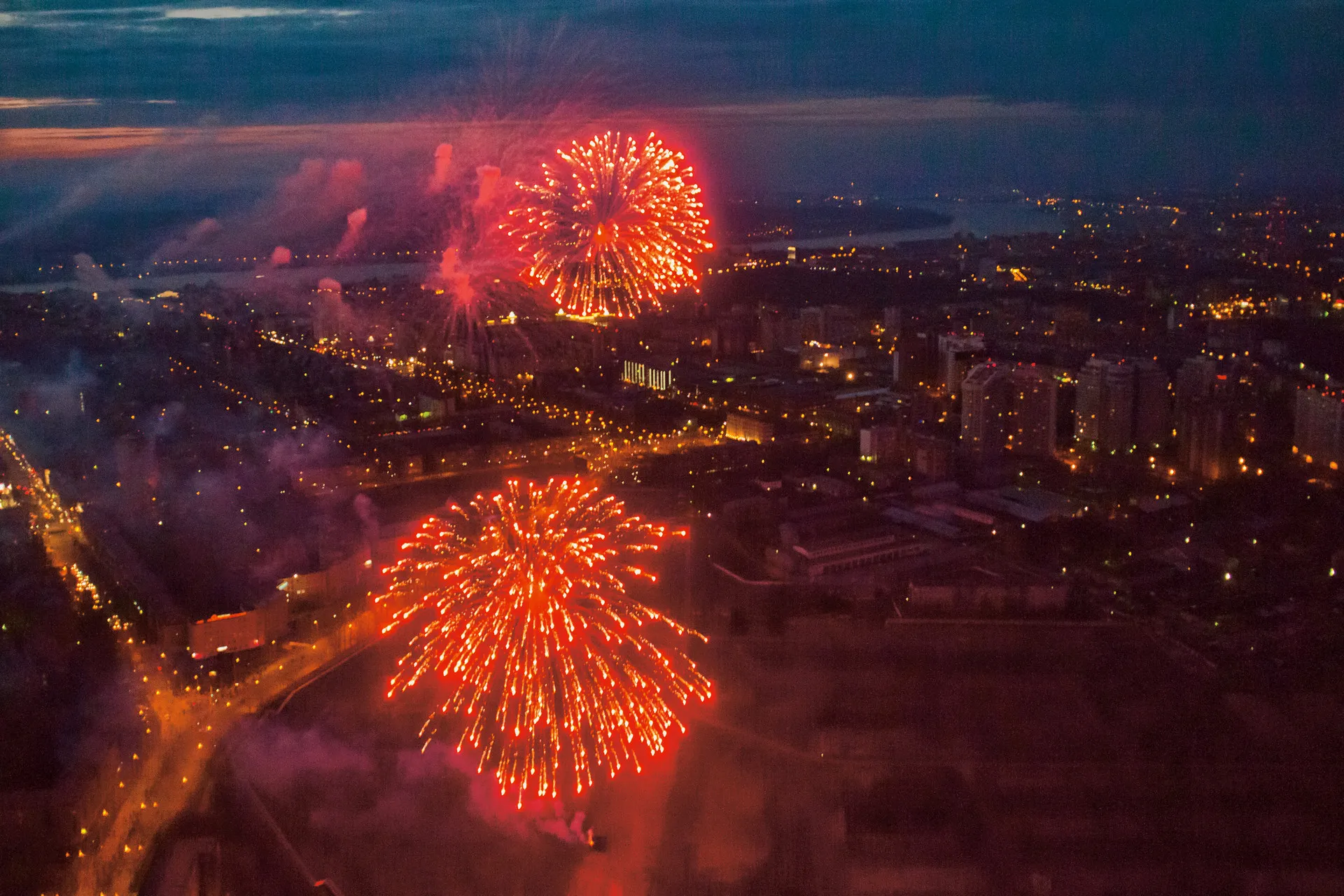 Городской фейерверк 9 мая 2014 г / City Fireworks on 9th of May